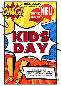 Dienstag Kids-Day im Tollhaus von 16-18 Uhr, ab 7 Jahren.r.