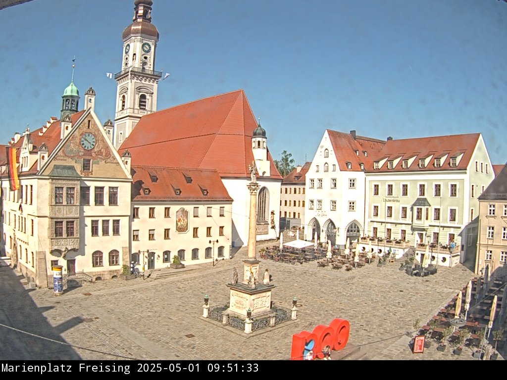 Live Bild Freising-Marienplatz