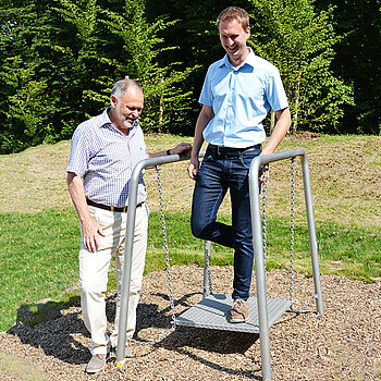 Bewegungsparcours Steinpark Balance