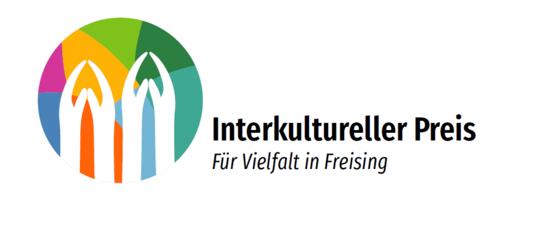 Auf dem Bild sehen Sie das Logo vom Interkulturellen Preis für Vielfalt in Freising.