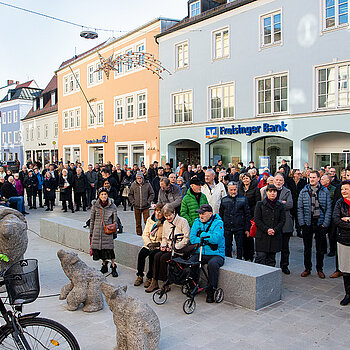 Das Interesse an der Einweihungsfeier ist groß. (Foto: Stadt Freising)