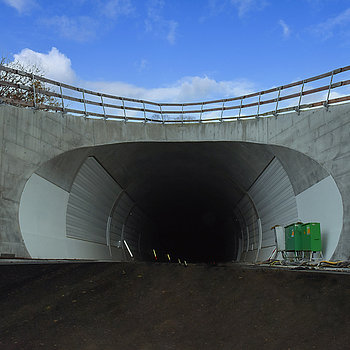 Das Nordportal des Tunnels. (Foto: Stadt Freising)