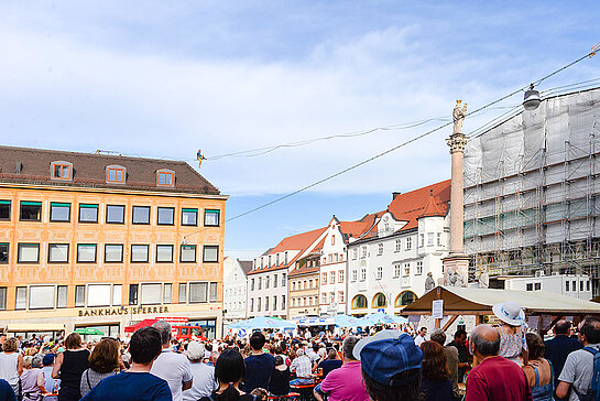 40. Altstadtfest mit Slackline-Show (Foto: Stadt Freising)