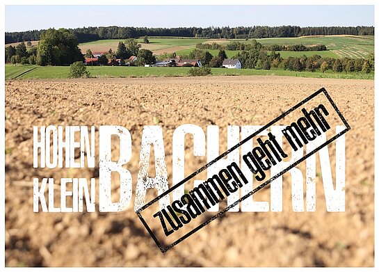 Postkarte Ortsentwicklung Hohenbachern Kleinbachern Ansicht Kleinbachern