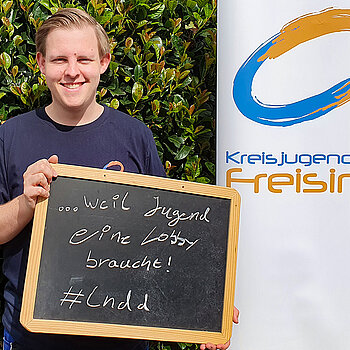 Lennart Bagert, pädagogischer Mitarbeiter des Kreisjugendrings sagt: "Ich bin dabei, weil Jugend eine Lobby braucht" 