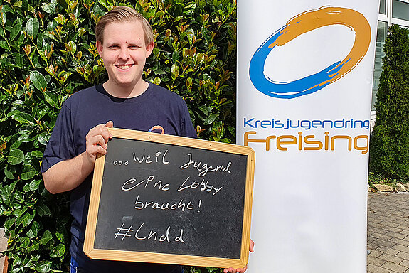 Lennart Bagert, pädagogischer Mitarbeiter des Kreisjugendrings sagt: "Ich bin dabei, weil Jugend eine Lobby braucht" 