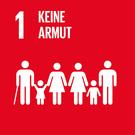 Ziel 1 von 17 nachhaltigen Entwicklungszielen der UN: Armut in jeder Form und überall beenden.