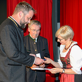 Bilder Festakt 10-Jahresfeier der Partnerschaften mit Innichen und Waidhofen. (Foto: Stadt Freising)