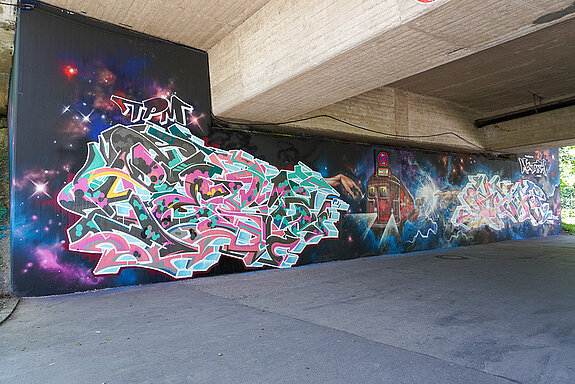 Graffitifläche "Park-Wall" Parkstraße Nr.22