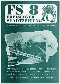 Titelblatt der Zeitschrift „FS 8“ vom Juli 1977.