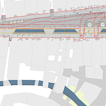 Lageplan Obere Altstadt mit Moosachöffnung