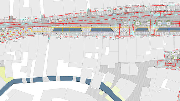 Lageplan Obere Altstadt mit Moosachöffnung