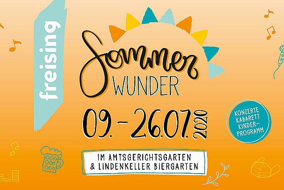 Plakatwerbung für das Freisinger Sommer Wunder.