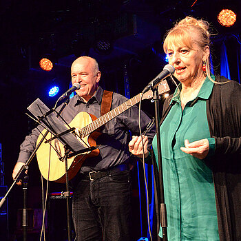 Schauspielerin Johanna Bittenbinder und Heinz-Josef „Charly“ Braun.