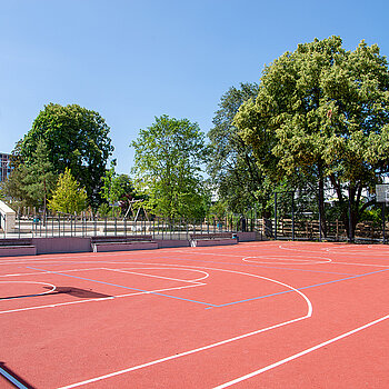 Schulen am SteinPark - Freianlagen. (Foto: Stadt Freising) 