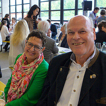 Elisabeth Reisch (Stadtheimatpflege Freising) und Rudi Schwaiger. 