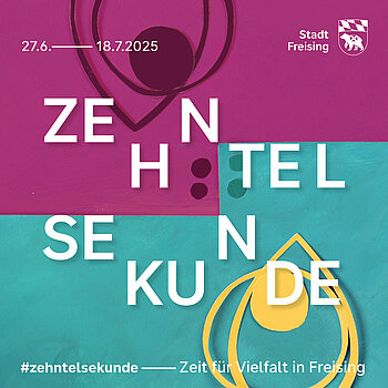 Auf dem Bild ist das Plakat zur Zehntelsekunde zu sehen.
