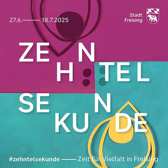 Auf dem Bild ist das Plakat zur Zehntelsekunde zu sehen.