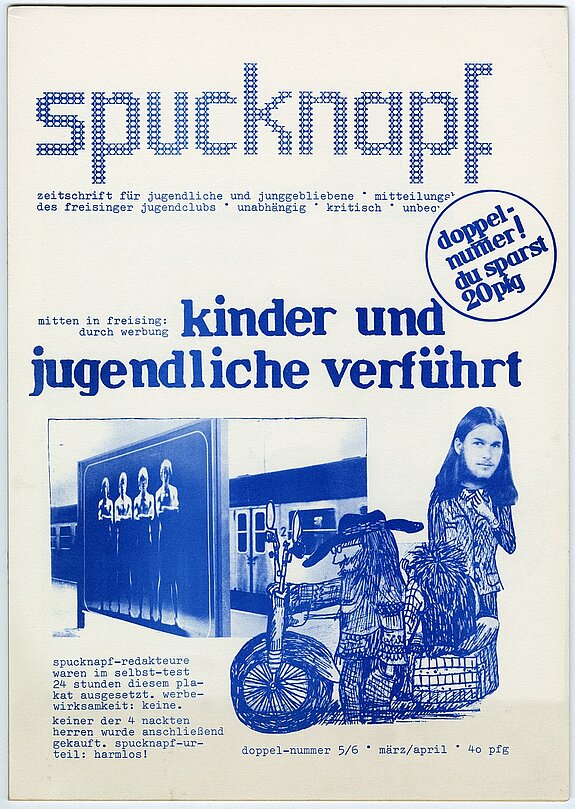 Titelblatt der Zeitschrift „Spucknapf“.