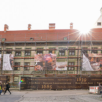 Das Barockjuwel soll im Jahr 2024 als Kultur- und Bürgerzentrum in Betrieb gehen - mit Touristinformation, Stadtmuseum und Theatersaal als zentrale Einrichtungen. (Foto: Stadt Freising)