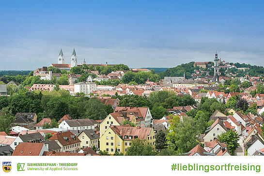 Unter anderem mit diesem Motiv - ein Blick auf Freising und den Weihenstephaner Berg - wurde zur Teilnahme am Fotowettbewerb aufgerufen. 