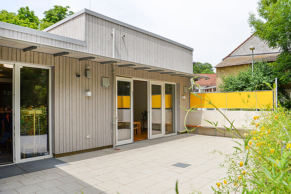 Gelungene Erweiterung und Modernisierung des Kindergartens „Sonnenschein“. (Foto: Stadt Freising)