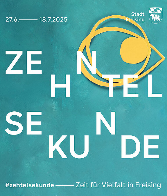 Auf dem Bild ist ein Plakat zur Zehntelsekunde 2025 zu sehen. 