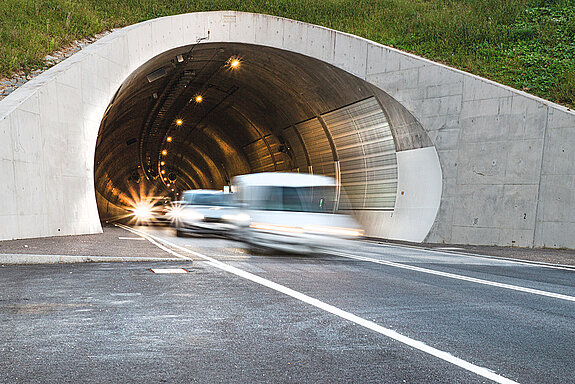 Die Westtangente mit dem 705 Meter langen Tunnel dient vor allem der Entlastung des innerstädtischen Verkehrs. (Foto: PR-Agentur MASELL)