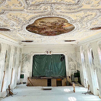 Der neue Asamsaal - ab April 2024 werden dort Theater, Konzerte, Kabarettabende und viele andere Veranstaltungen über die Bühne gehen. (Foto: ski)