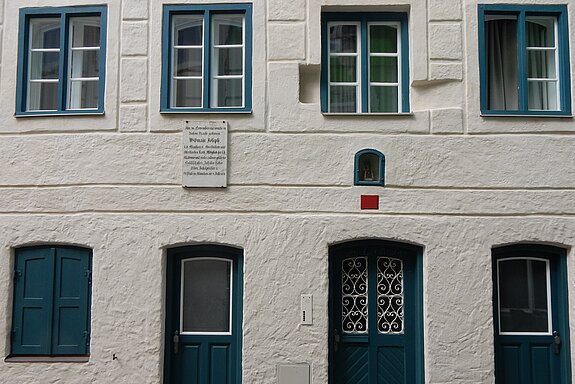 Fassade mit Struktur des Putzes