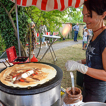 Süße Verführungen am Crêpes-Stand. (Foto: Stadt Freising)