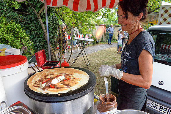 Süße Verführungen am Crêpes-Stand. (Foto: Stadt Freising)