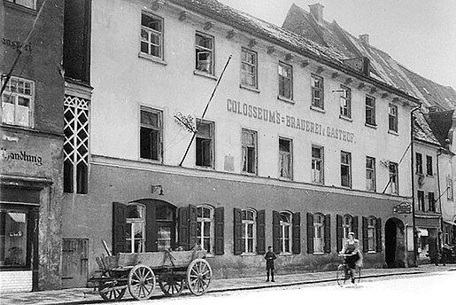 Unser Bild zeigt eine historische Aufnahme der Colosseum-Brauerei.