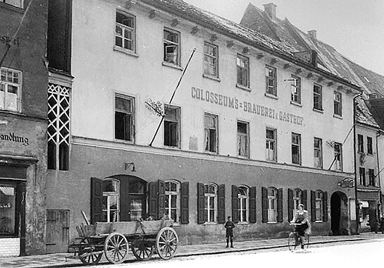 Unser Bild zeigt eine historische Aufnahme der Colosseum-Brauerei.