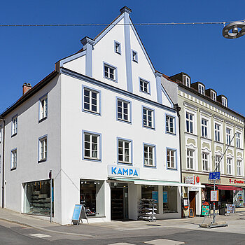 Fassade Untere Hauptstraße 15. (Foto: Stadt Freising)