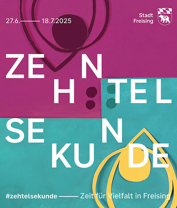 Auf dem Bild ist ein Plakat zur Zehntelsekunde 2025 zu sehen.