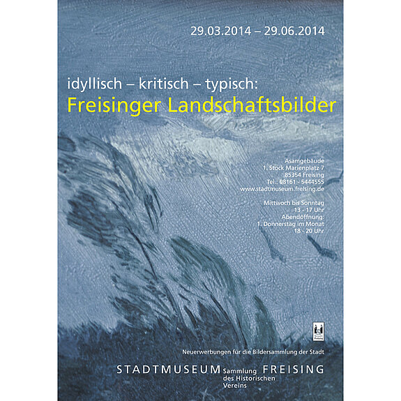 Plakat zur Ausstellung Landschaftsbilder 2014