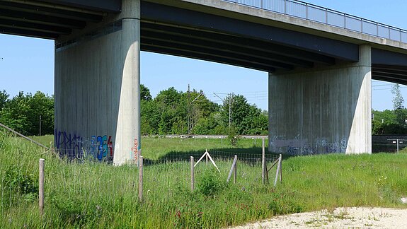 Graffitiflächen "West-Walls" an der Westtangente
