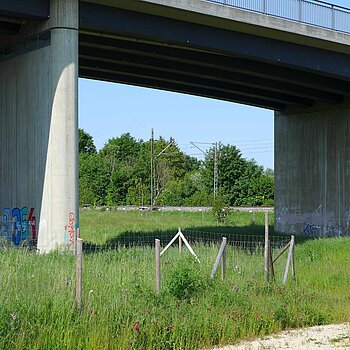 Graffitiflächen "West-Walls" an der Westtangente
