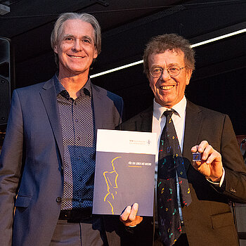 Lange Jahre ein Super-Team beim gemeinsamen Regionalwettbewerb "Jugend musiziert" der Musikschulen Erding und Freising: Peter Hackel (links) und Martin Keeser. 