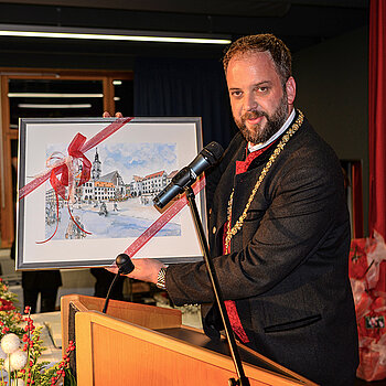 Bilder Festakt 10-Jahresfeier der Partnerschaften mit Innichen und Waidhofen. (Foto: Stadt Freising)