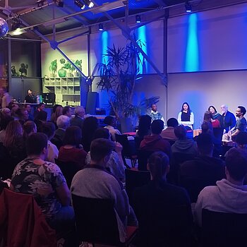Podiumsdiskussion "Alltagerassismus - Doch nicht bei uns?!" 2024.