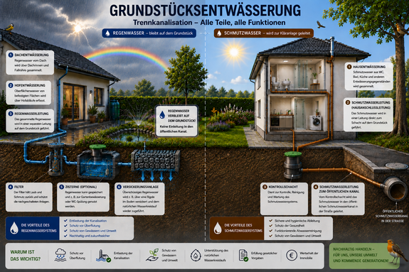 Grundstücksentwässerung (KI-generiert) Grundstücksentwässerung (KI-generiert)