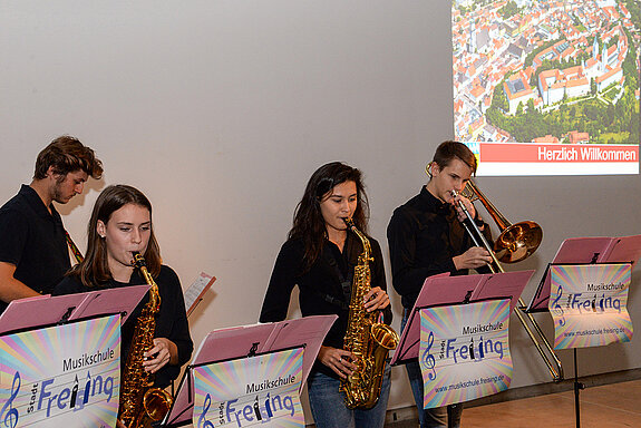 Let´s swing: die tolle Musikschul-Band. (Foto: Stadt Freising)