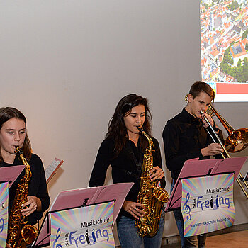 Let´s swing: die tolle Musikschul-Band. (Foto: Stadt Freising)