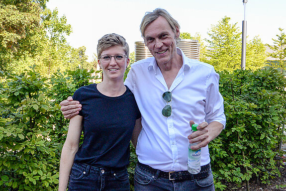 Die Menschen "hinter den Kulissen", Teil 2: Technikchefin Marina Rachner und Kulturamtsleiter Markus Bader. (Foto: Stadt Freising).