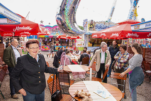 Kurzer Zwischenstopp zur Stärkung - mit Espresso. (Foto: Stadt Freising)