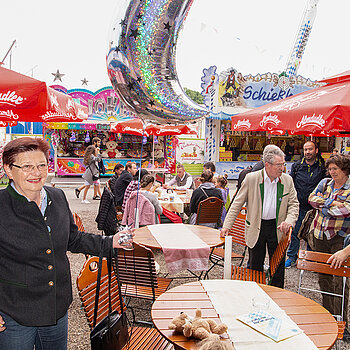 Kurzer Zwischenstopp zur Stärkung - mit Espresso. (Foto: Stadt Freising)