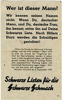 Britisches Kriegsflugblatt „G 54“, 1942, Rückseite