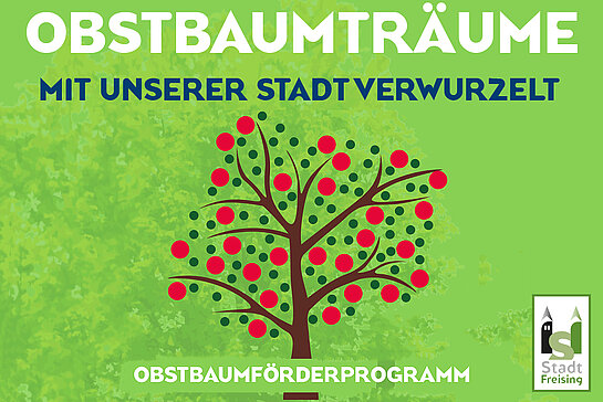 Logo des Obstbaumförderprogramms der Stadt Freising.